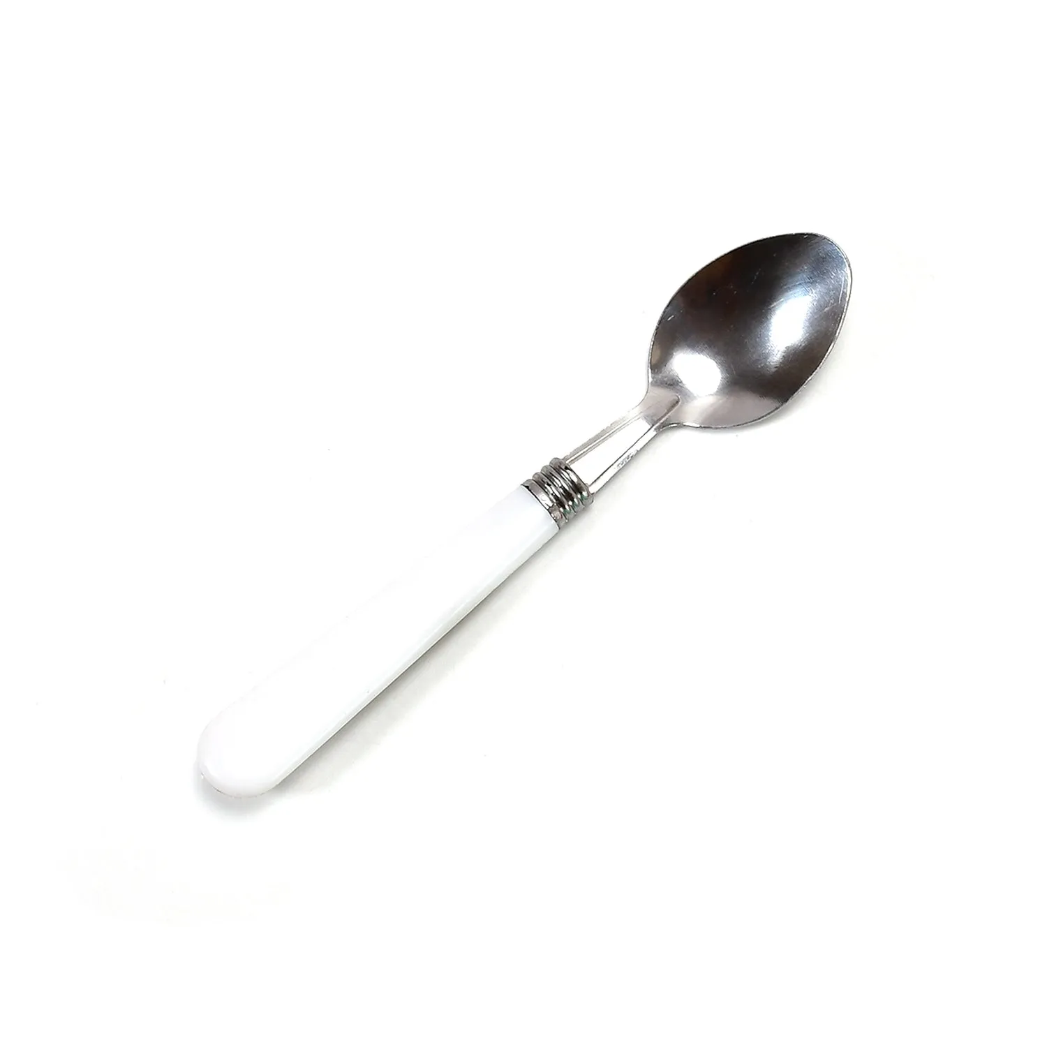 0161 STAINLESS STEEL SPOON WITH PLASTIC COMFORTABLE GRIP DINING SPOON