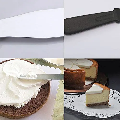 0844 Stainless Steel Palette Knife Offset Spatula for Spreading and Smoothing Icing Frosting of Cake 12 Inch