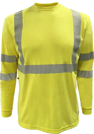 205FRGS-LM FR HI-VIS KNIT SHIRT - 7 oz. ANSI Class 3