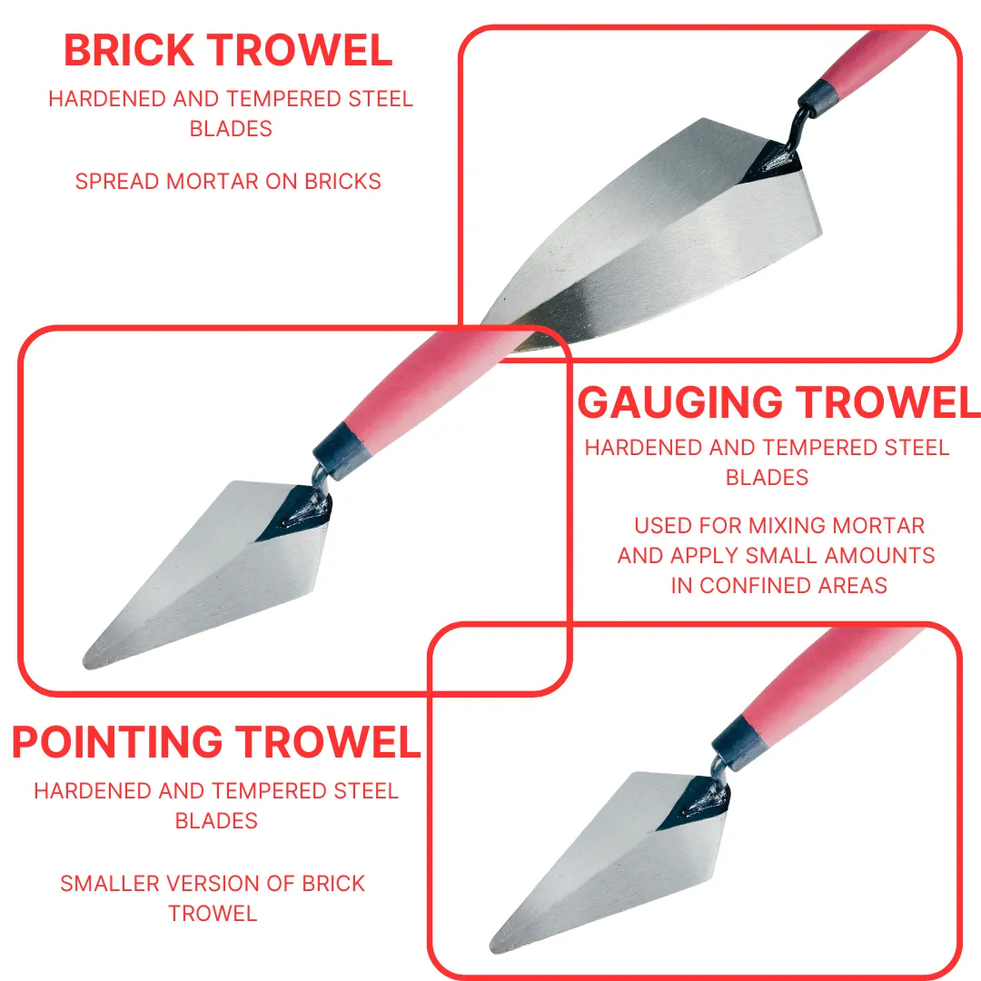 5 Piece Mason's Concrete Trowel Set  - D-09005