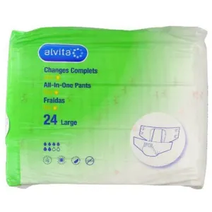 Alvita Incontinence All in One Absorbent Pants DAY LARGE x24