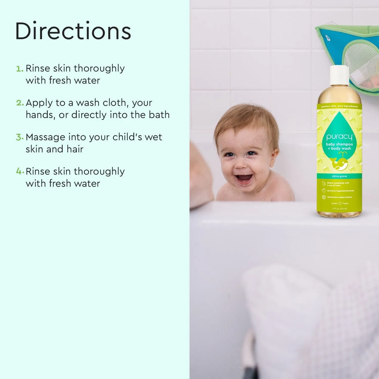 Baby Shampoo & Body Wash (Tear-Free)