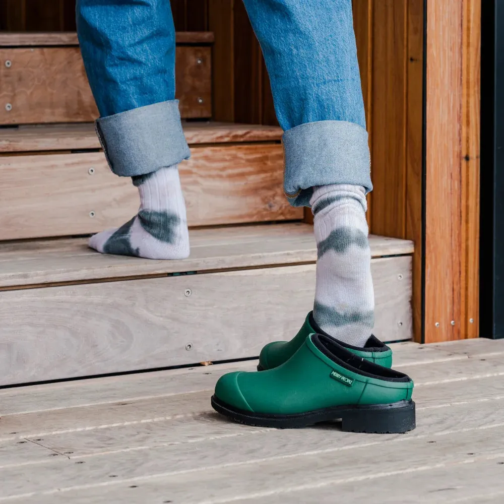 Billie Clog // Alpine Green & Black