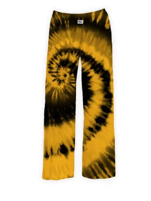 Black & Gold Tie Dye Lounge Pants