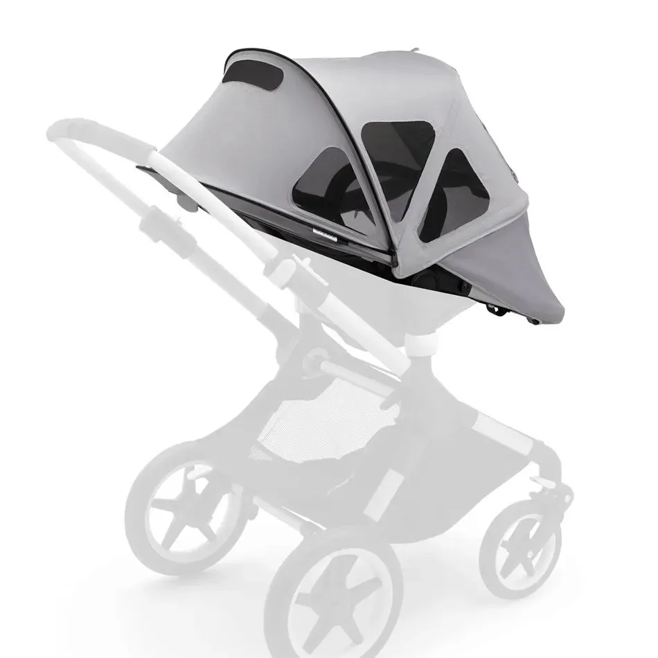 Bugaboo Lynx complete - Black/ Aluminum   Free breezy sun canopy in Misty Grey