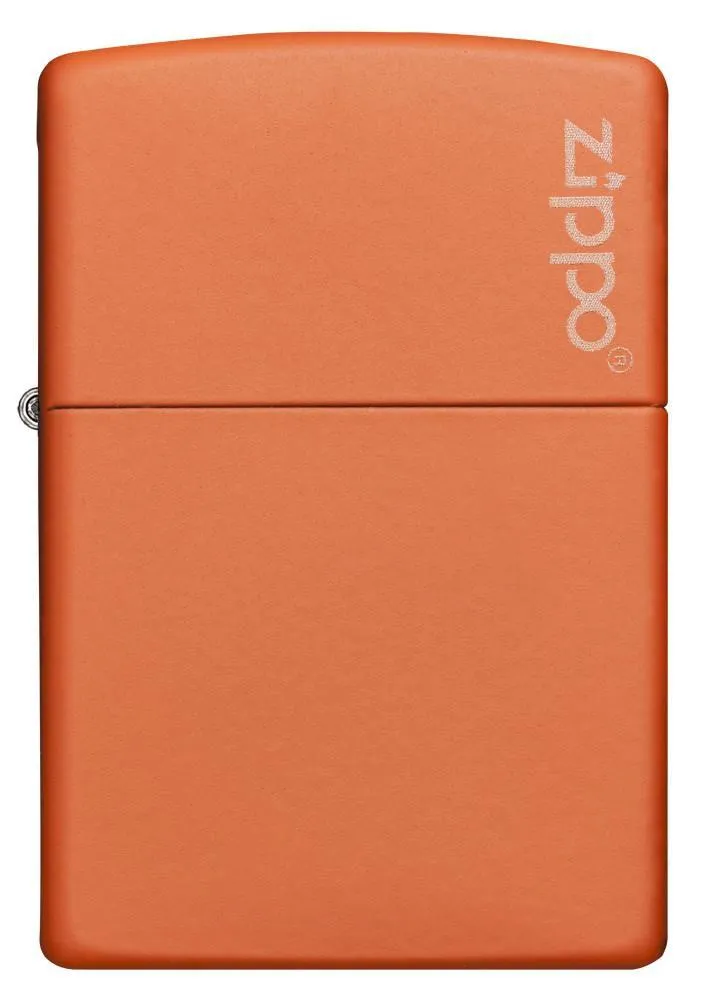 Classic Orange Matte Zippo Logo