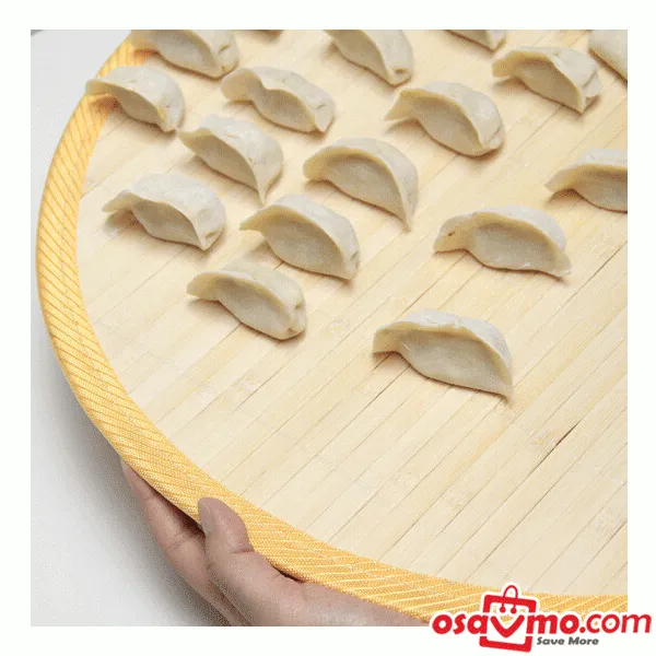 CN Household Round Bamboo Mat Anti-sticking Round Dumpling Curtain 35cm