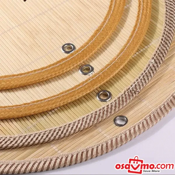 CN Household Round Bamboo Mat Anti-sticking Round Dumpling Curtain 35cm