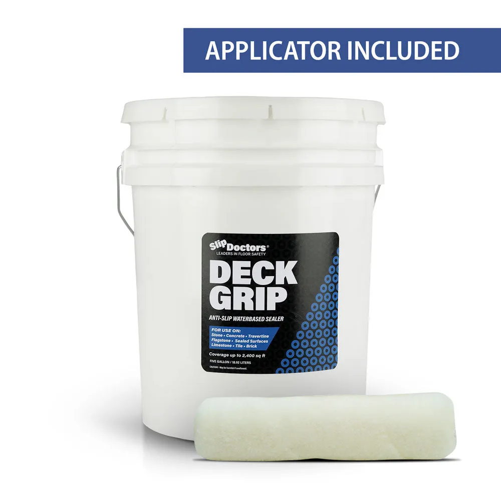 Deck Grip - Clear Indoor & Outdoor Non-Slip Sealer for Concrete