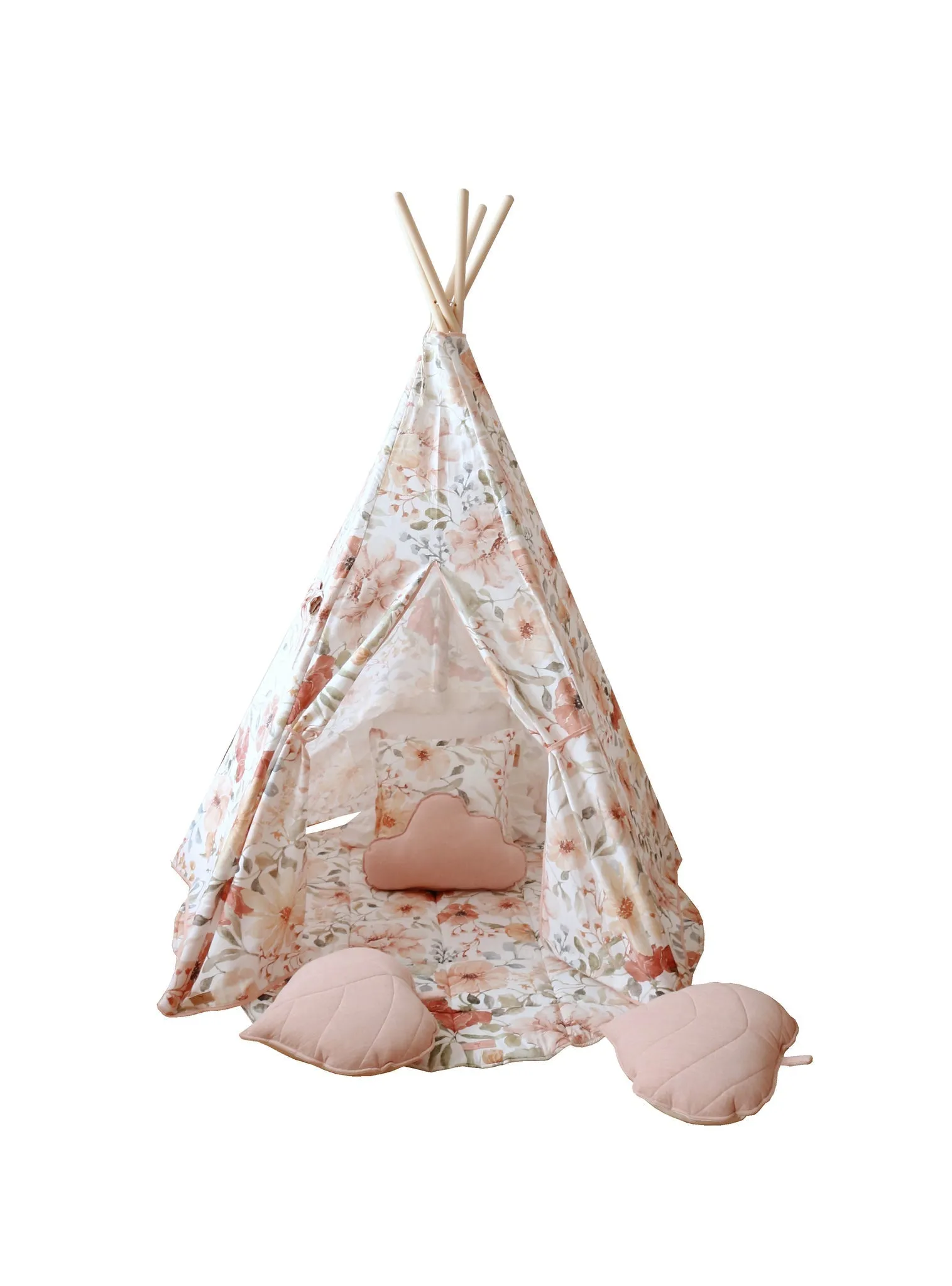 Flower Power Teepee Tent And Round Mat Set