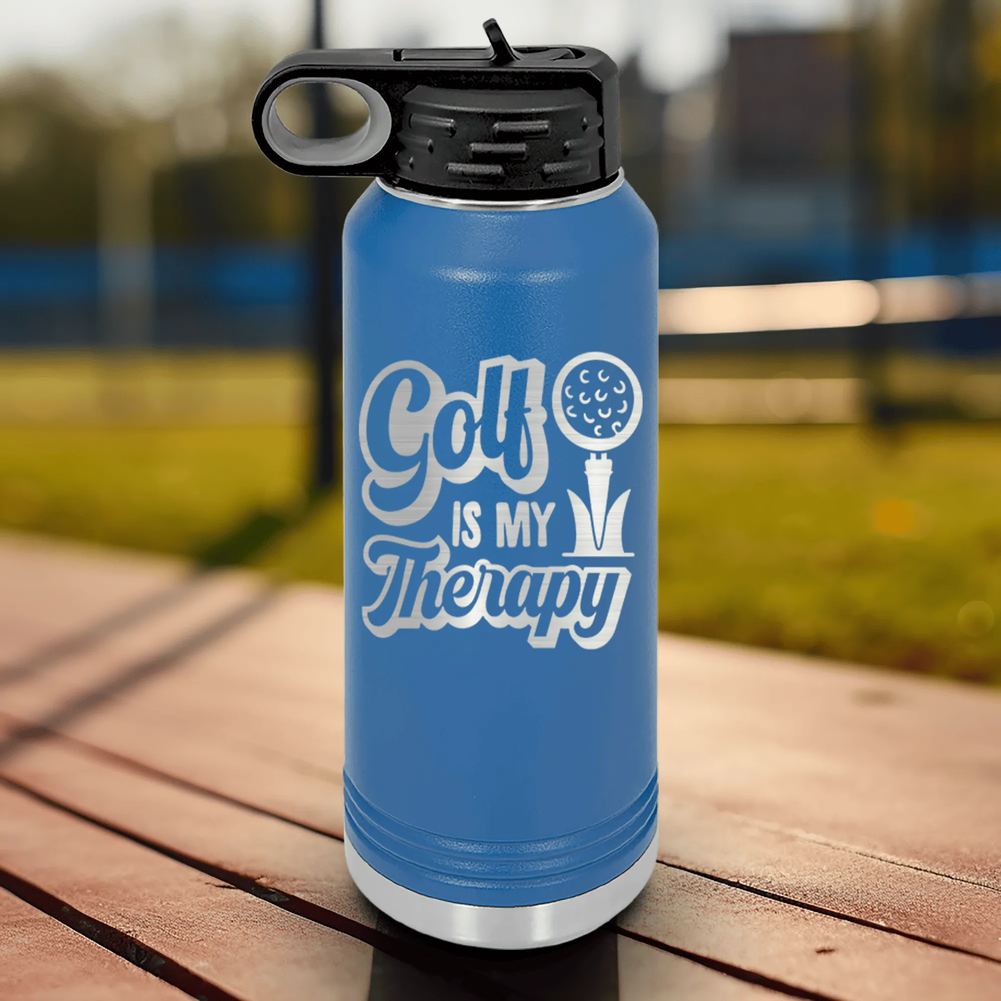 Golf Is My Therapy Water Bottle