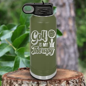 Golf Is My Therapy Water Bottle