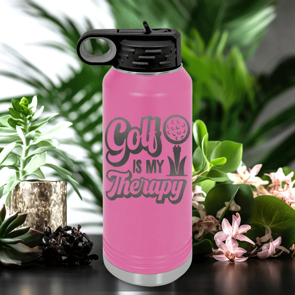 Golf Is My Therapy Water Bottle