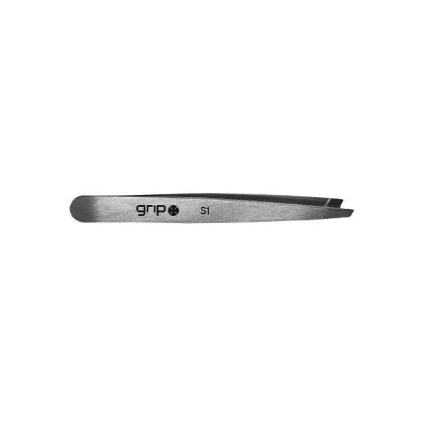 GRIP Tweezer - Slanted Tip - Stainless Steel