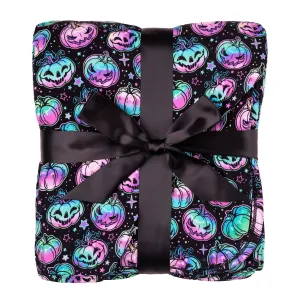 Halloween | Starlight Pumpkins | Double Layer Bamboo Adult Blanket