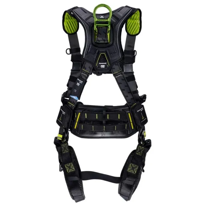 Honeywell Miller H7CC3A2 Full Body Harness - Construction Comfort, Green, Universal, 1 Each