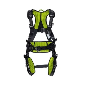 Honeywell Miller H7CC3A2 Full Body Harness - Construction Comfort, Green, Universal, 1 Each