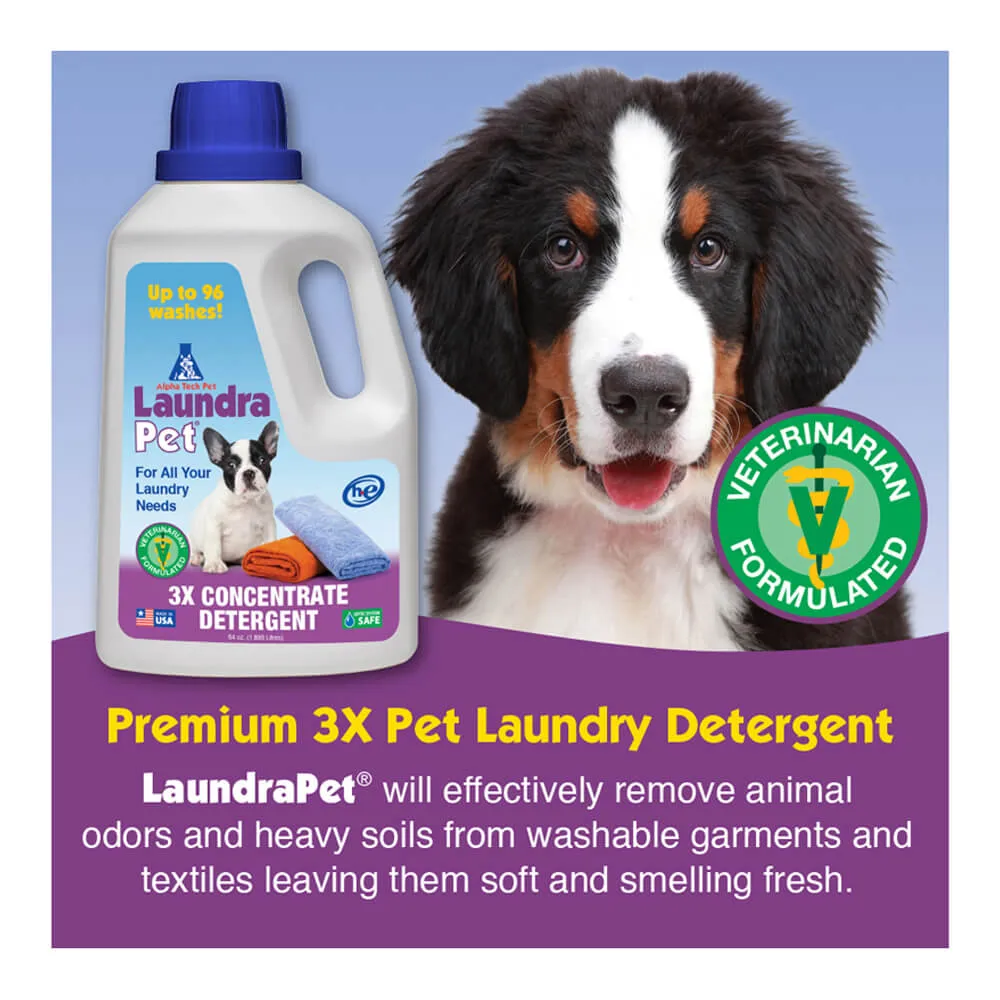 LaundraPet Premium Pet Laundry Detergent Triple Strength, 64 fl oz