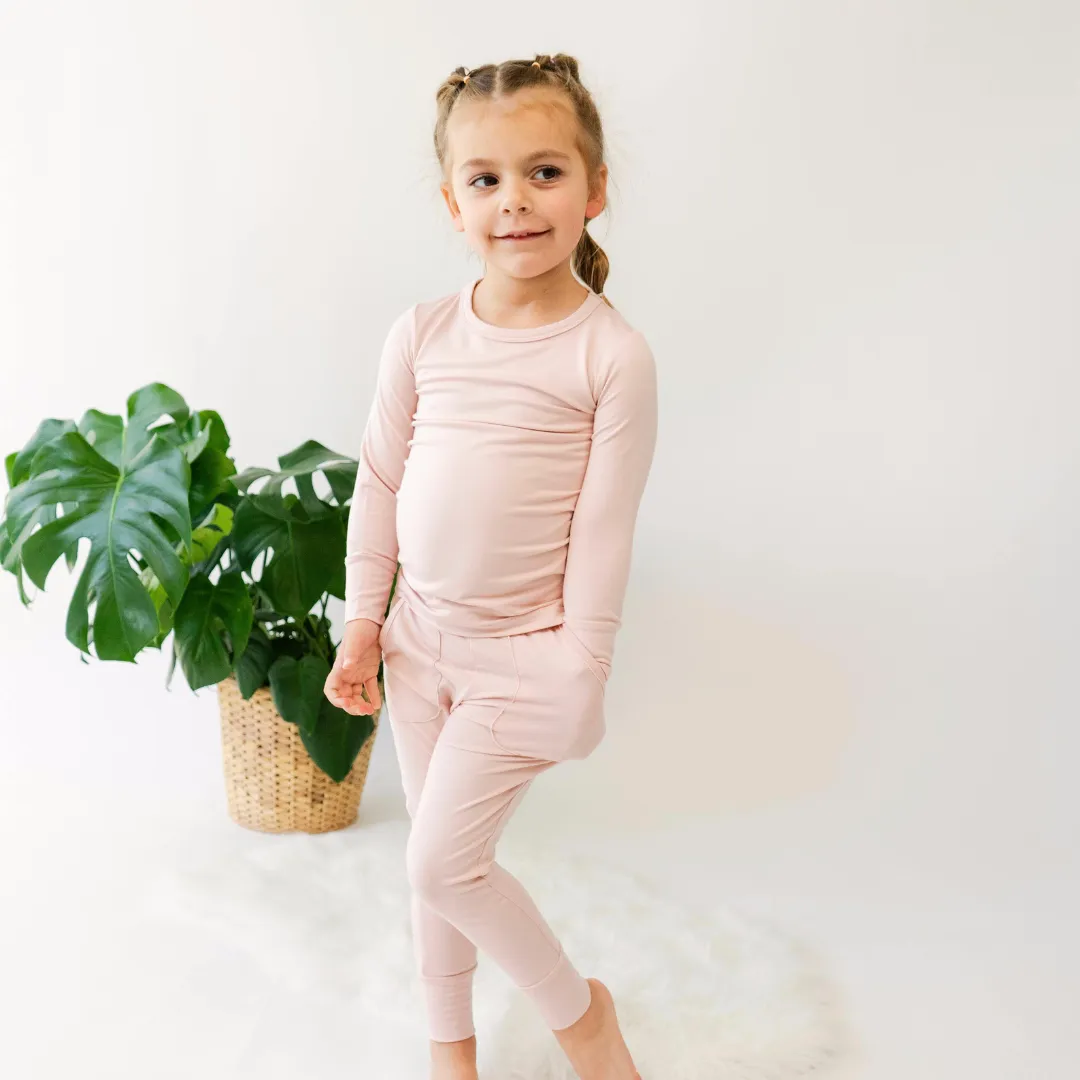 Long Sleeve PJ Set - Rose Quartz