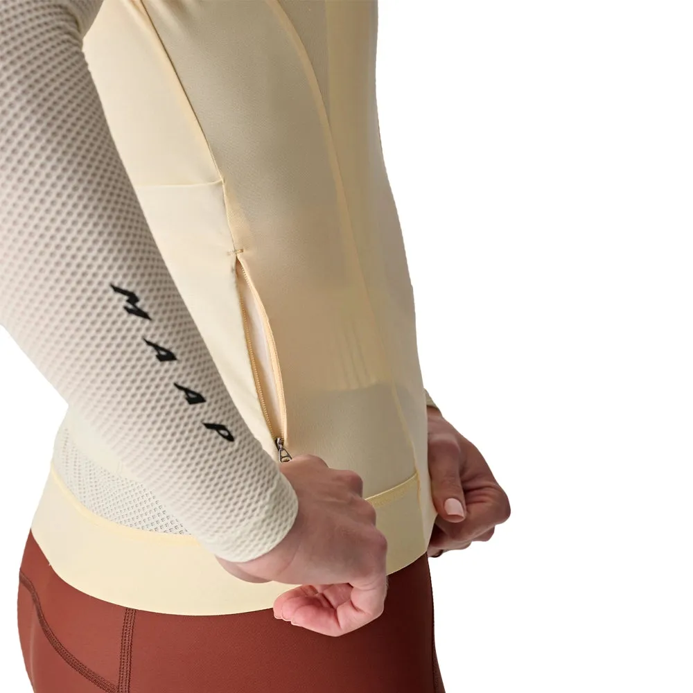 MAAP Evade Pro Base Women LS Jersey - Sandstone/Limestone