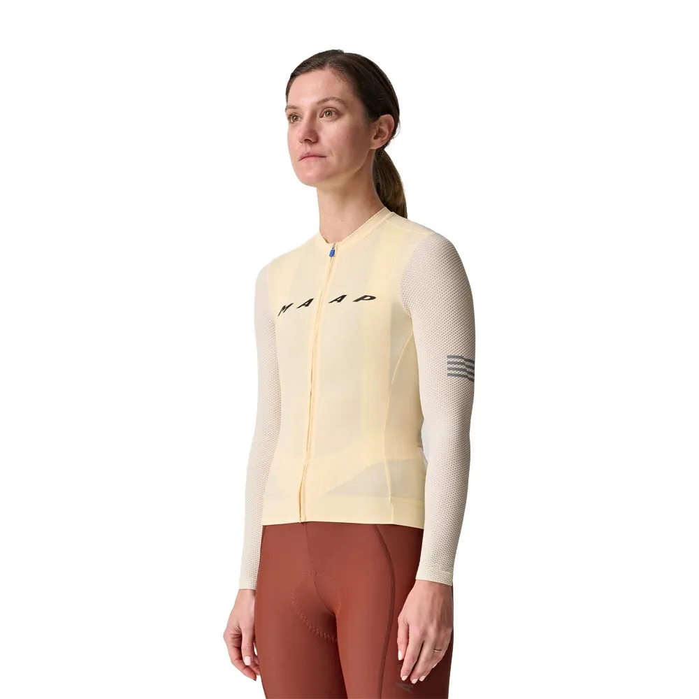 MAAP Evade Pro Base Women LS Jersey - Sandstone/Limestone