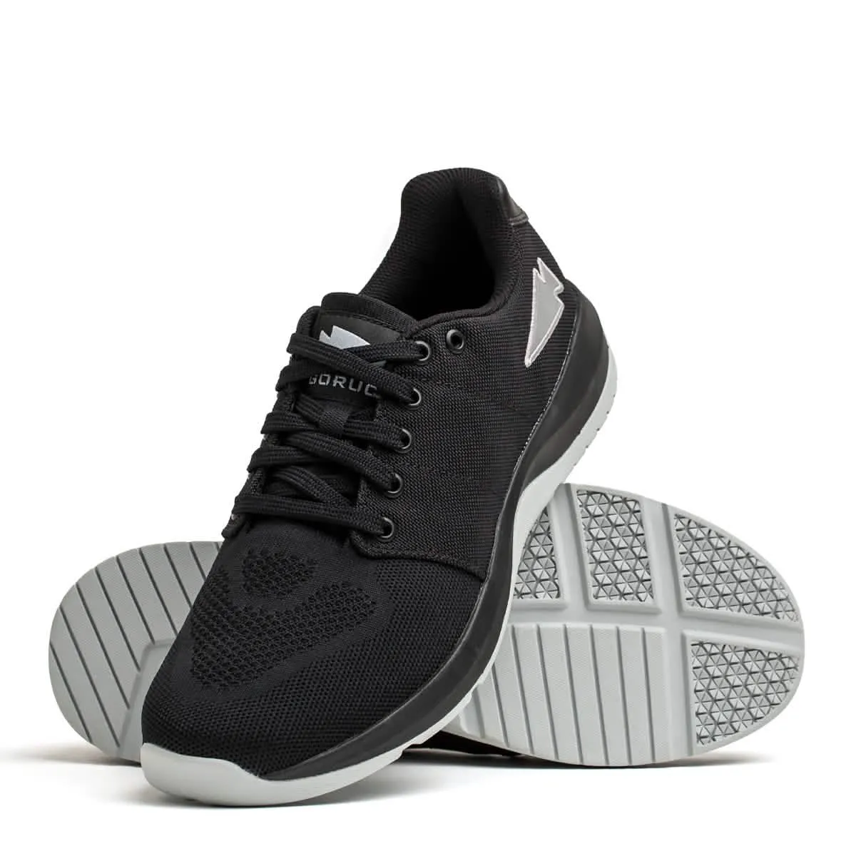 Men's Ballistic Trainers - Black   Glacier Grey W / Silver Reflective Spearhead