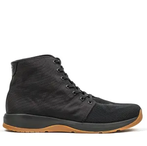 Men's Ballistic Trainers - Mid Top - Black   Gum