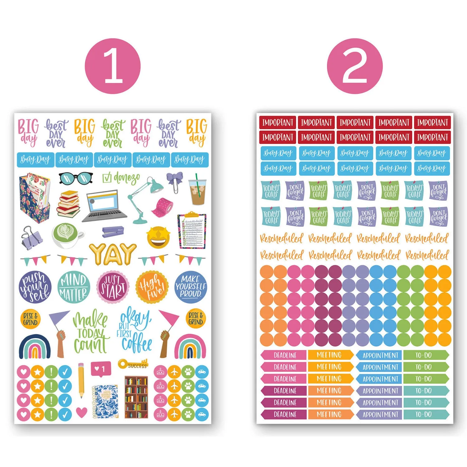 Planner Sticker Pack, Classic