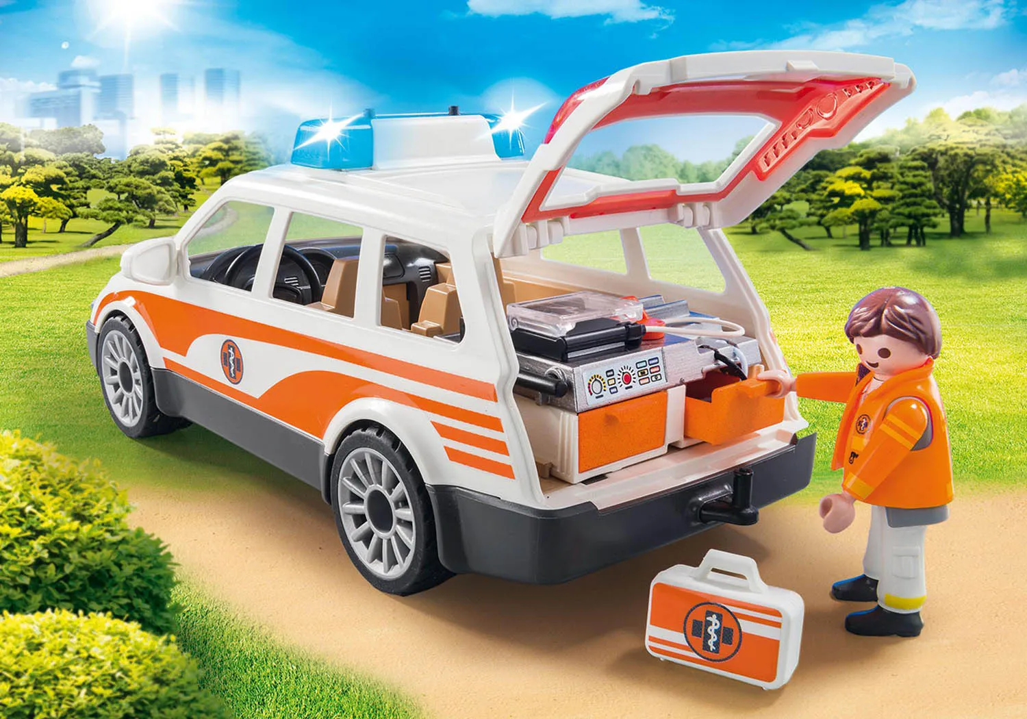 Playmobil Emergency Car with Siren