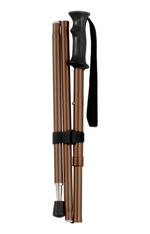 Single Folding Hiking Walking Pole Stick