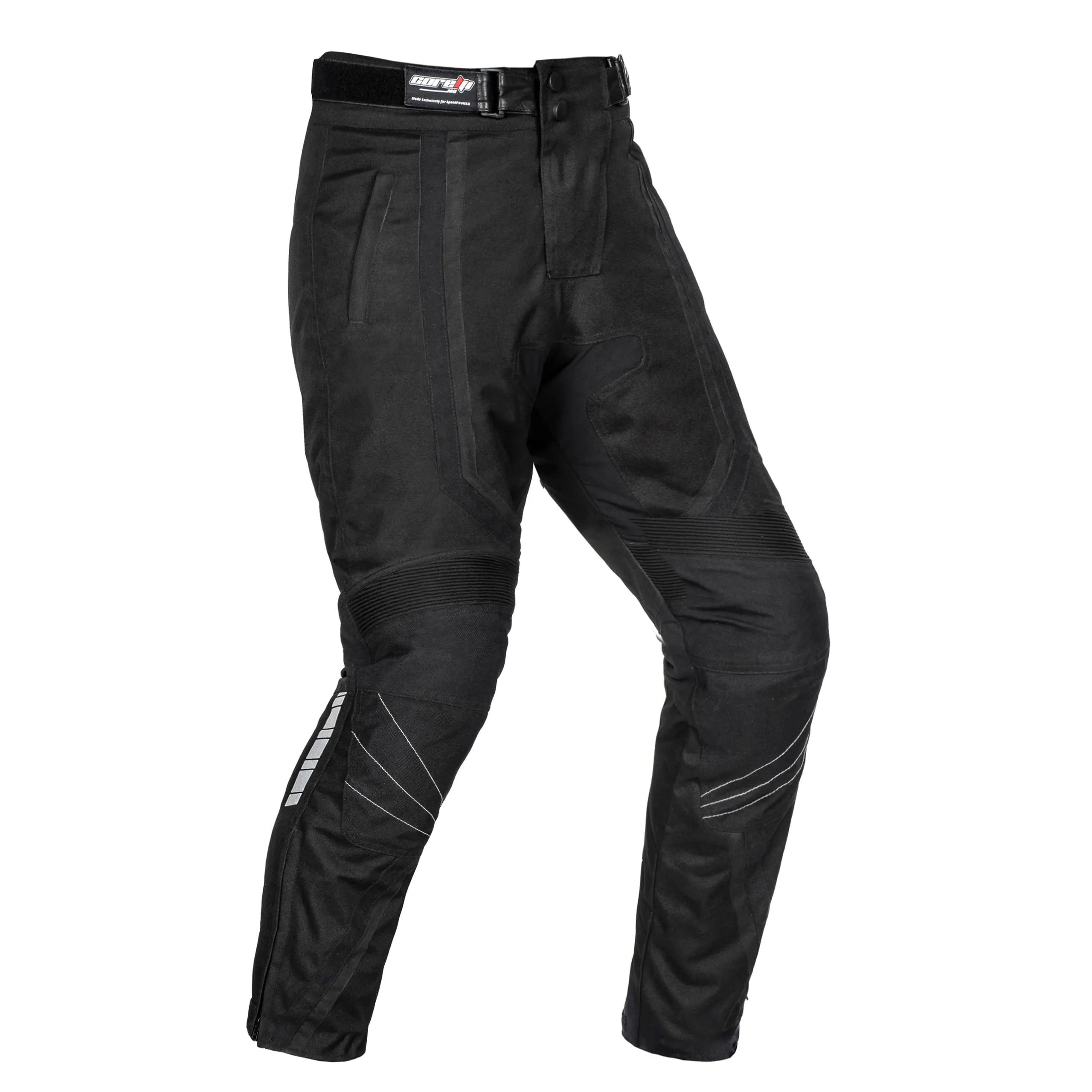 STORM MOTORCYCLE BLACK TEXTILE PANTS