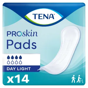 TENA ProSkin Day Light Incontinence Pad 13", Light Absorbency, Unisex