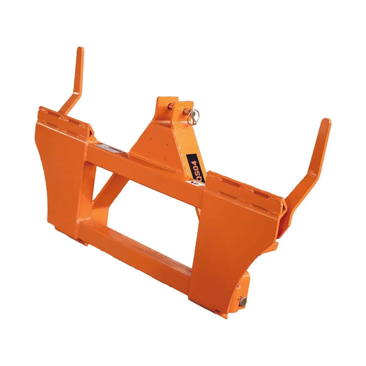 TMG Industrial 3-Point CAT1 to Universal Quick Attach Adapter Skid Steers, 2200 Lb Capacity, 3-Point Hitch Connection, TMG-TQS04