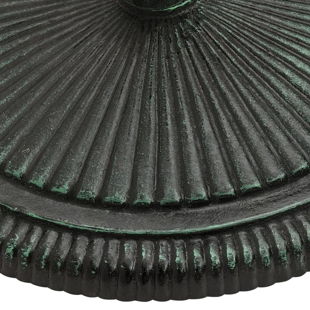 Umbrella Base Green 45x45x30 cm Cast Iron