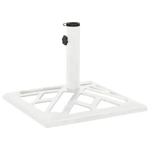 Umbrella Base White 44x44x31 cm Cast Iron