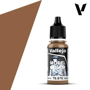 Vallejo 70876 Model Color 015 Brown Sand Acrylic Paint 18ml